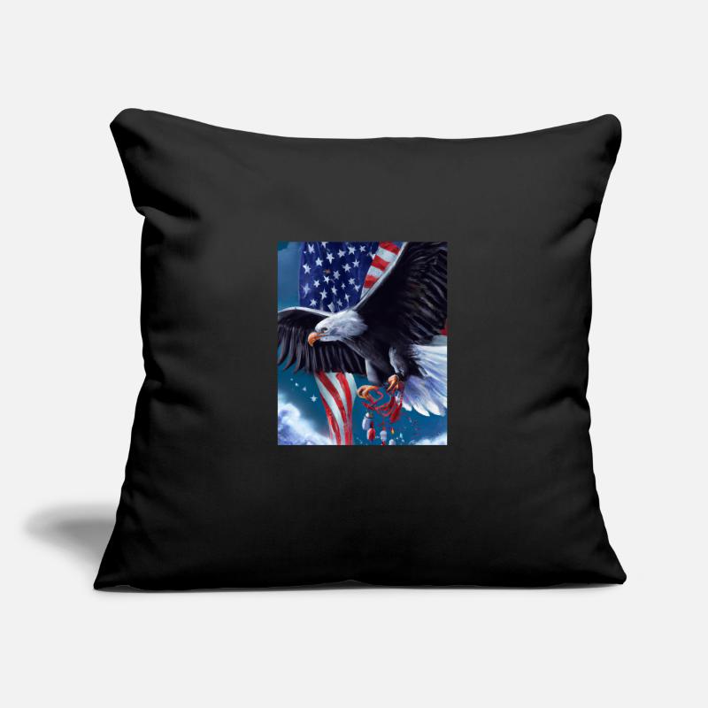 American Christmas White-tailed Eagle with Sofa pillowcase 17,3'' x 17,3'' (45 x 45 cm)