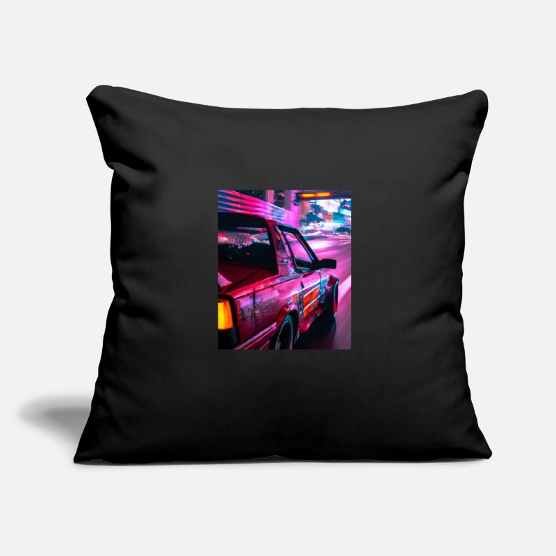 Vaporwave Esthétique Synthwave Car Housse de coussin décorative 45 x 45 cm