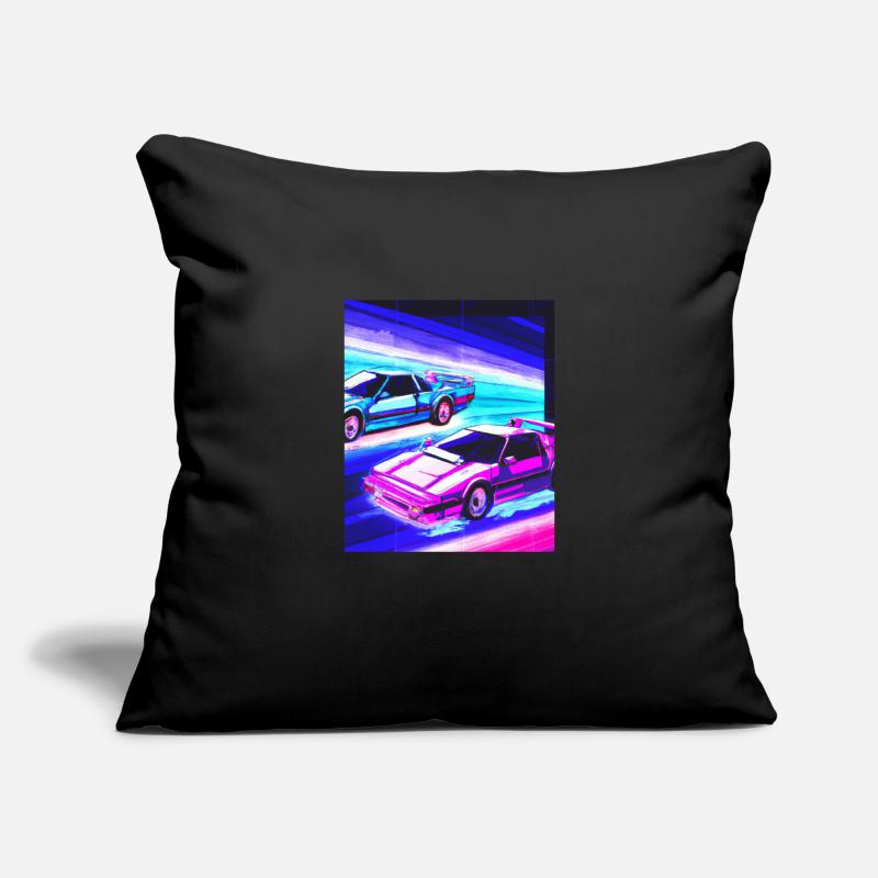 Vaporwave Esthétique Synthwave Car Housse de coussin décorative 45 x 45 cm