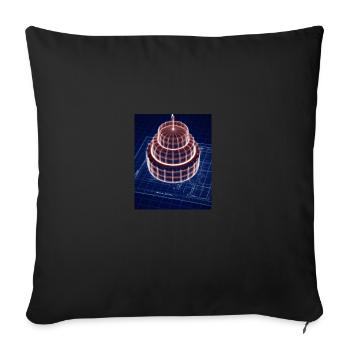 Cake Blueprint Pastry Chef Cake Baking - Sofa pillowcase 17,3'' x 17,3'' (45 x 45 cm) - black - Front