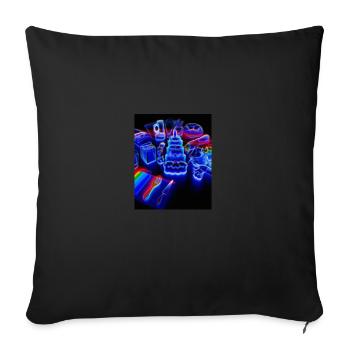 Accessoires de cuisson Tartes Blueprint Chef Pâtissier Gâteau - Housse de coussin décorative 45 x 45 cm - noir - Devant