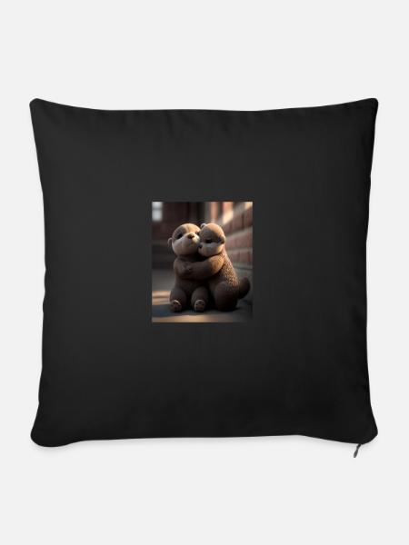Anniversary Otter Sweet Huggable Otter - Sofakissenbezug 45 x 45 cm - Schwarz