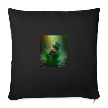 Kawaii Otter Pet Lucky Sea Otter - Housse de coussin décorative 45 x 45 cm - noir - Devant