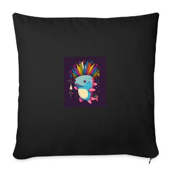 Cinco De Mayo Pinata Party Cute Axolotl Pinata - Housse de coussin décorative 45 x 45 cm - noir - Devant