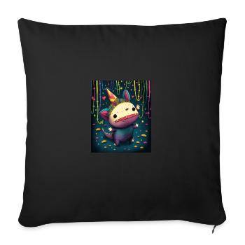 Cinco De Mayo Pinata Party Cute Axolotl Pinata - Housse de coussin décorative 45 x 45 cm - noir - Devant