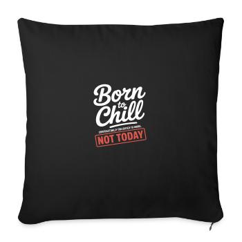 Contractuellement obligé de travailler, mais pas aujourd’hui - Housse de coussin décorative 45 x 45 cm - noir - Devant
