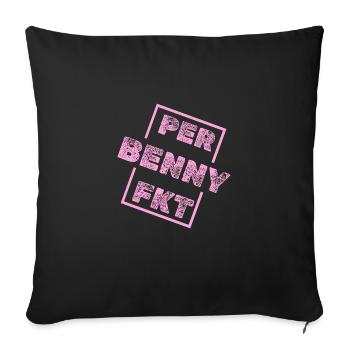 Geschenk für Benny - Sofakissenbezug 45 x 45 cm - Schwarz - Vorne