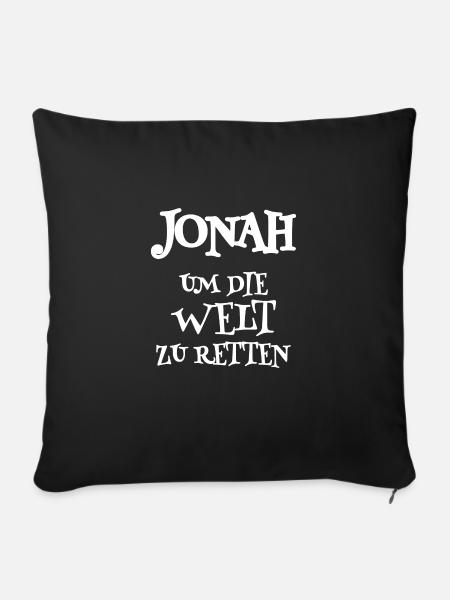 Jonah - Sofakissenbezug 45 x 45 cm - Schwarz