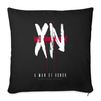 XN Loyalty par ART8NS - Housse de coussin décorative 45 x 45 cm - noir - Devant