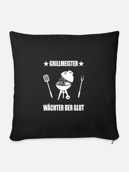 BBQ - Sofakissenbezug 45 x 45 cm - Schwarz