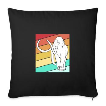 Mammouth - Housse de coussin décorative 45 x 45 cm - noir - Devant