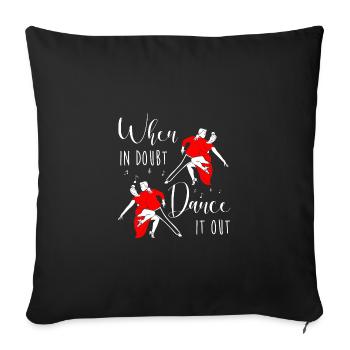 Salsa Dancer Dancer - Sofa pillowcase 17,3'' x 17,3'' (45 x 45 cm) - black - Front