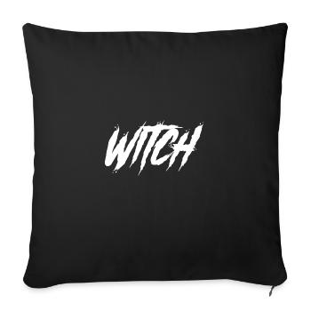 Witch Goth Hexe Gothic - Sofa pillowcase 17,3'' x 17,3'' (45 x 45 cm) - black - Front