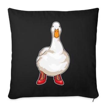 Duck High Selling Shoes - Sofa pillowcase 17,3'' x 17,3'' (45 x 45 cm) - black - Front