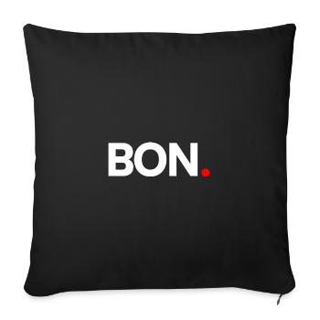 GOOD | Minimalist humor reaction - Sofa pillowcase 17,3'' x 17,3'' (45 x 45 cm) - black - Front