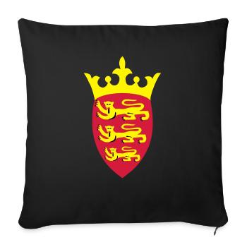 Jersey Crest - Sofa pillowcase 17,3'' x 17,3'' (45 x 45 cm) - black - Front