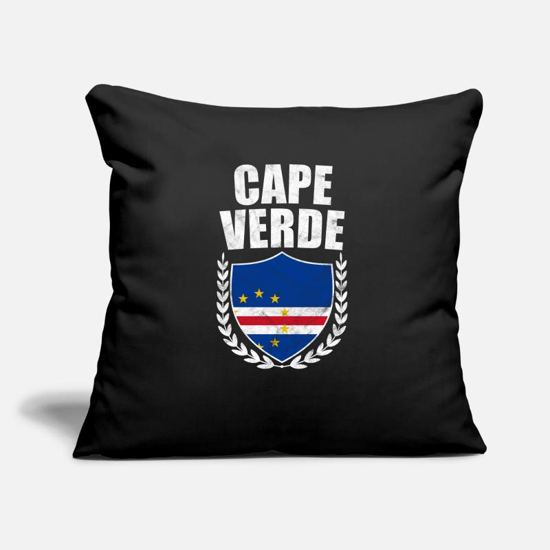 Cap-Vert Cape Verde Cabo Verde Cadeau De Drapeau Housse de coussin décorative 45 x 45 cm
