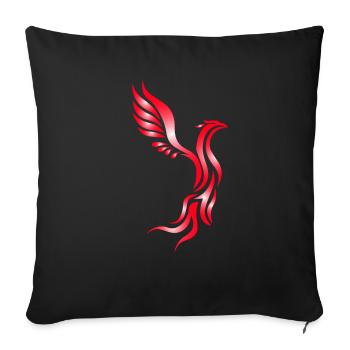 Phoenix Fantasy Magic Gift Wizard - Housse de coussin décorative 45 x 45 cm - noir - Devant
