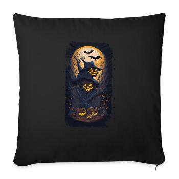 Happy Halloween I Gift - Sofa pillowcase 17,3'' x 17,3'' (45 x 45 cm) - black - Front