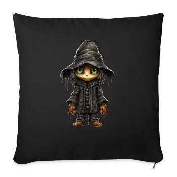 Scarecrow Halloween Cartoon Scary Scarecrow - Sofa pillowcase 17,3'' x 17,3'' (45 x 45 cm) - black - Front