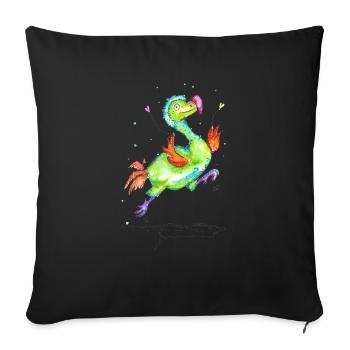 Gute Laune Dodo - Sofakissenbezug 45 x 45 cm - Schwarz - Vorne