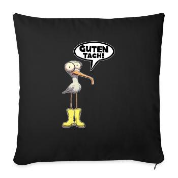 Good Tach Seagull Funny Saying Funny Saying - Sofa pillowcase 17,3'' x 17,3'' (45 x 45 cm) - black - Front