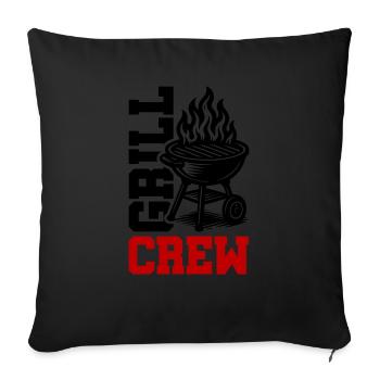 Grill Crew - Sofa pillowcase 17,3'' x 17,3'' (45 x 45 cm) - black - Front