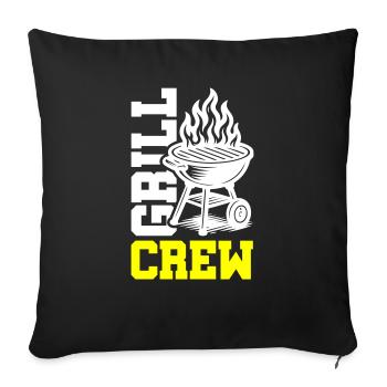 Grill Crew - Sofa pillowcase 17,3'' x 17,3'' (45 x 45 cm) - black - Front
