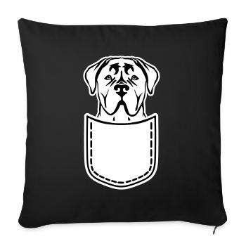 Cane Corso - Sofakissenbezug 45 x 45 cm - Schwarz - Vorne