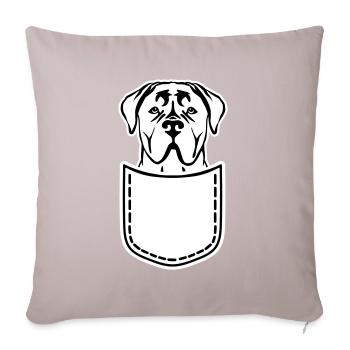Cane Corso - Sofakissenbezug 45 x 45 cm - helles Taupe - Vorne