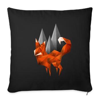 Fuchs - Sofakissenbezug 45 x 45 cm - Schwarz - Vorne