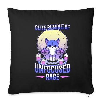 Cute Bundle Of Unfocused Rage - Sofa pillowcase 17,3'' x 17,3'' (45 x 45 cm) - black - Front