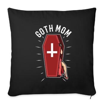 Goth Mom - Sofa pillowcase 17,3'' x 17,3'' (45 x 45 cm) - black - Front