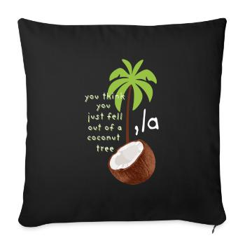 Coconut Tree Kamala Harris La Demokraten Wahl 2024 - Sofakissenbezug 45 x 45 cm - Schwarz - Vorne