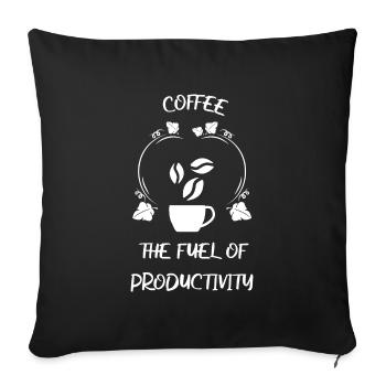 Café Espresso Café - Housse de coussin décorative 45 x 45 cm - noir - Devant