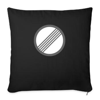 Traffic sign speed free highway - Sofa pillowcase 17,3'' x 17,3'' (45 x 45 cm) - black - Front