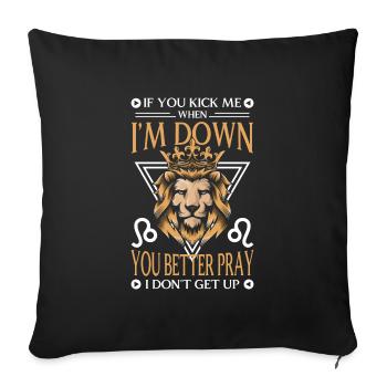 Zodiac sign Zodiac sign Ascendant - Sofa pillowcase 17,3'' x 17,3'' (45 x 45 cm) - black - Front