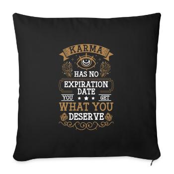 Spiritually Good Deed Sarcasm Spiritually - Sofa pillowcase 17,3'' x 17,3'' (45 x 45 cm) - black - Front