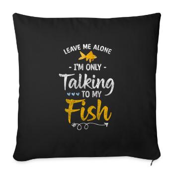 Aquarium Aquarists Pets Ornamental fish - Sofa pillowcase 17,3'' x 17,3'' (45 x 45 cm) - black - Front