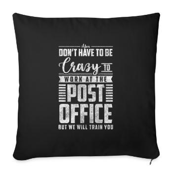 Mail Letters Postman Messenger - Sofa pillowcase 17,3'' x 17,3'' (45 x 45 cm) - black - Front