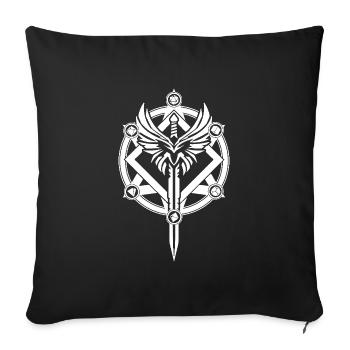 Magic circles Emblem Paladin - Sofa pillowcase 17,3'' x 17,3'' (45 x 45 cm) - black - Front