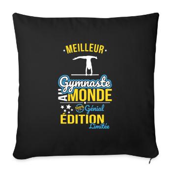 Best Gymnast in the World - 100% Awesome - Sofa pillowcase 17,3'' x 17,3'' (45 x 45 cm) - black - Front