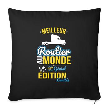 World's Best Truck Driver - 100% Awesome - Sofa pillowcase 17,3'' x 17,3'' (45 x 45 cm) - black - Front