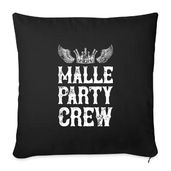 Malle Party Holiday Crew - Sofa pillowcase 17,3'' x 17,3'' (45 x 45 cm) - black - Front