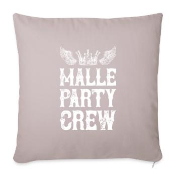 Malle Party Holiday Crew - Sofa pillowcase 17,3'' x 17,3'' (45 x 45 cm) - light taupe - Front