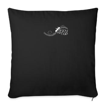 roller coaster - Sofa pillowcase 17,3'' x 17,3'' (45 x 45 cm) - black - Front