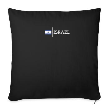 Israel - Sofakissenbezug 45 x 45 cm - Schwarz - Vorne