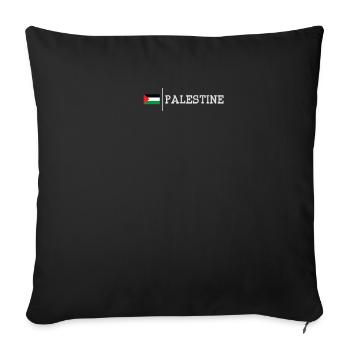 Palestine - Sofa pillowcase 17,3'' x 17,3'' (45 x 45 cm) - black - Front