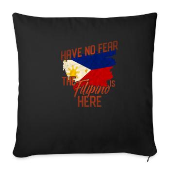 Philippines - Housse de coussin décorative 45 x 45 cm - noir - Devant