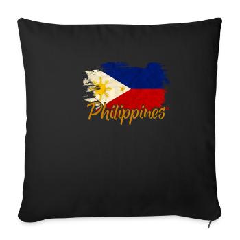 Philippines - Housse de coussin décorative 45 x 45 cm - noir - Devant